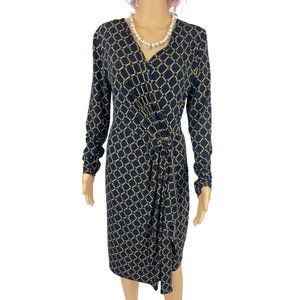 Michael Kors dress | Long-Sleeve Cascade Wrap